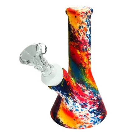 Silicone Bong Painting Splash 13cm