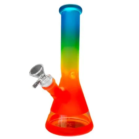 Rainbow Gradient Glass Bong 25cm