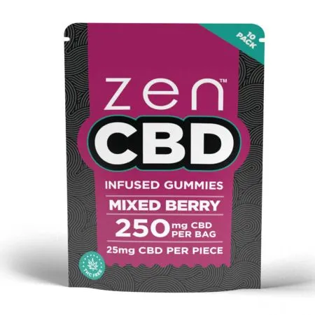 Zen CBD Mixed Berry Gummies